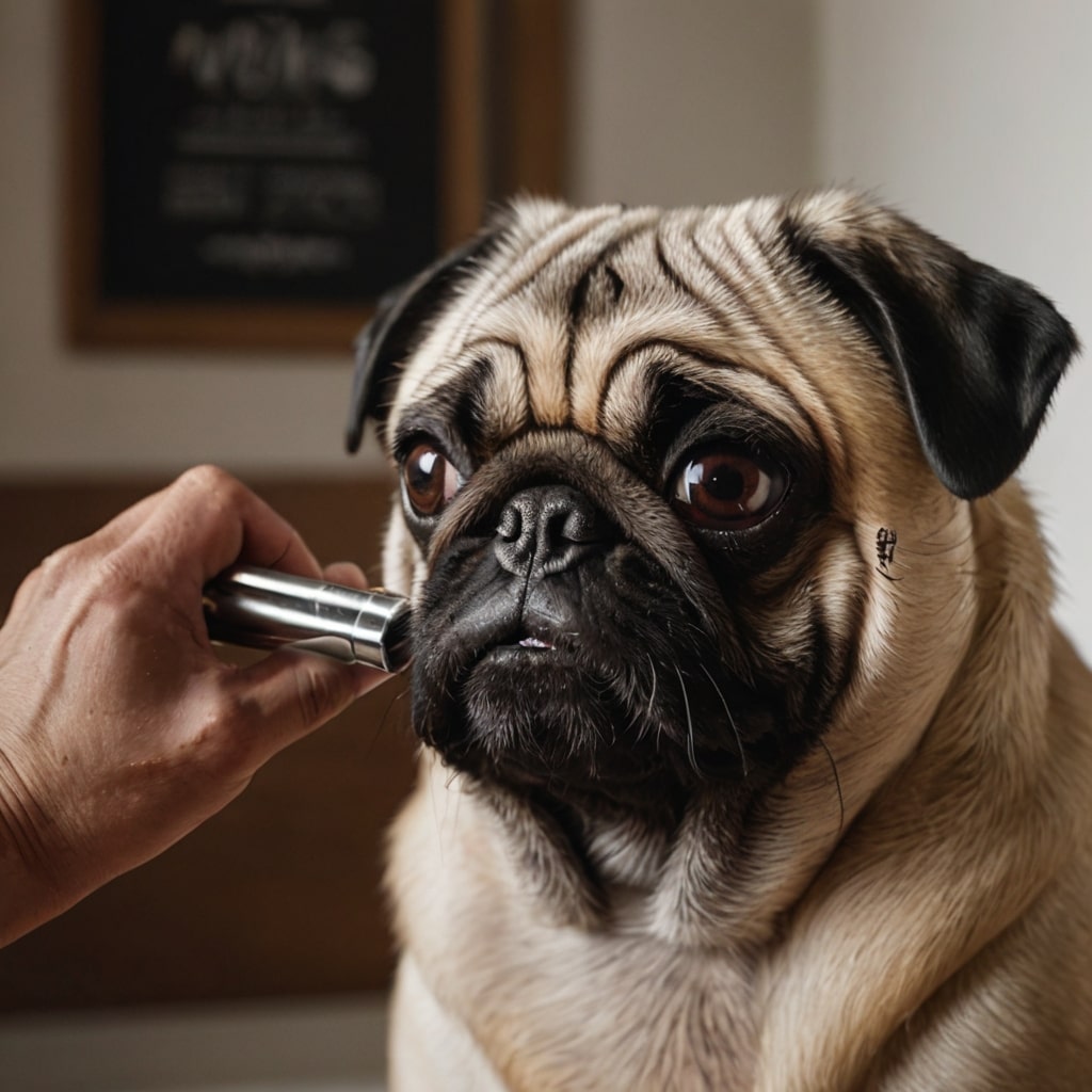 Leonardo_Kino_XL_grooming_image_of_pug_dog_1-min